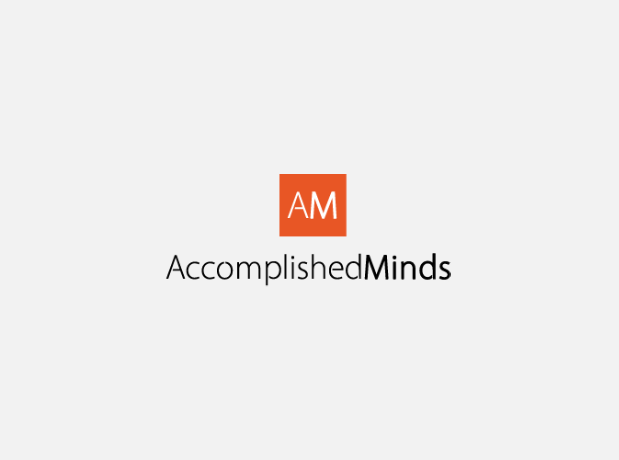 Customer: AccomplishedMinds, final custom logo design