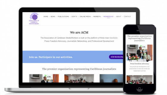 Website design and development service for customer acmpress