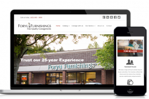 Website design and development service for customer Foryu Furnishing