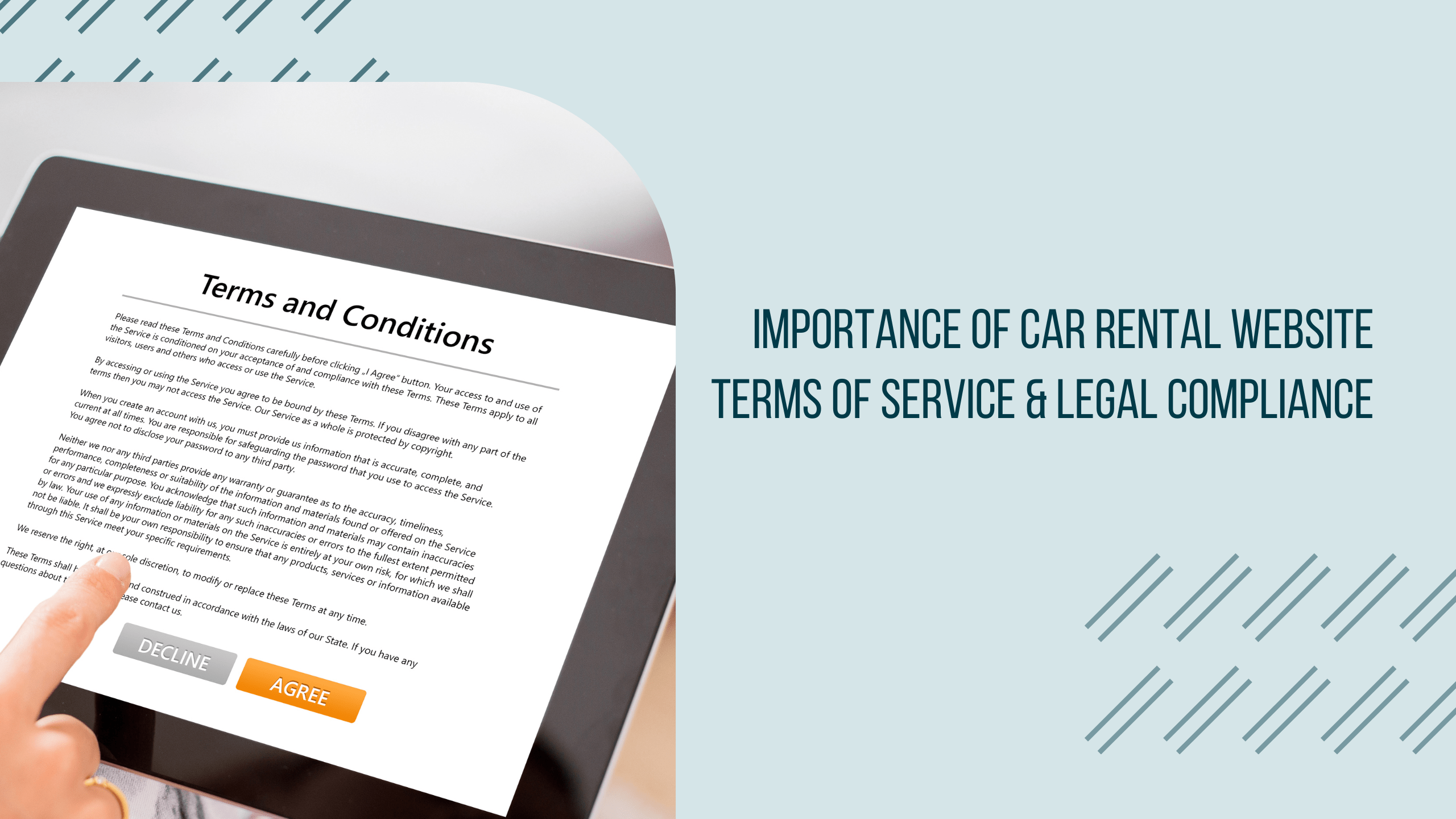 Importance of Car Rental Website Terms of Service & Legal Compliance