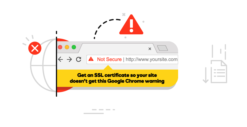 Remove not secure error message from Google Chrome